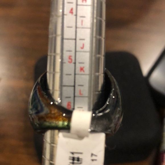 Women’s Hand Blown Glass Rings Sizes 6- 7 - Picture 4 of 9